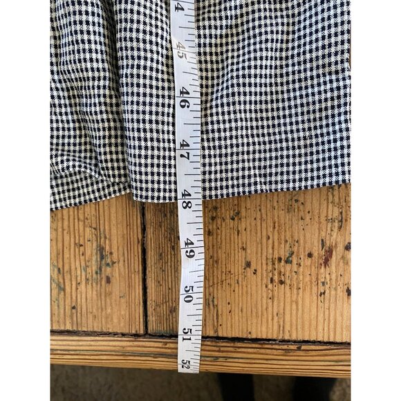 Jessica Howard Womens Vintage Houndstooth Maxi Dress 6 Mandarin Collar Tie Waist - Picture 7 of 7